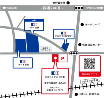 コラムホームへのアクセスマップ